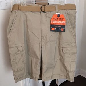 Wear First cargo shorts NWT